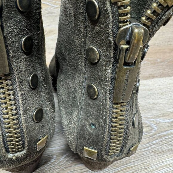 Vince Camuto Cinza Brown Suede Ankle Boots Women's Size 8.5 - Picture 4 of 8
